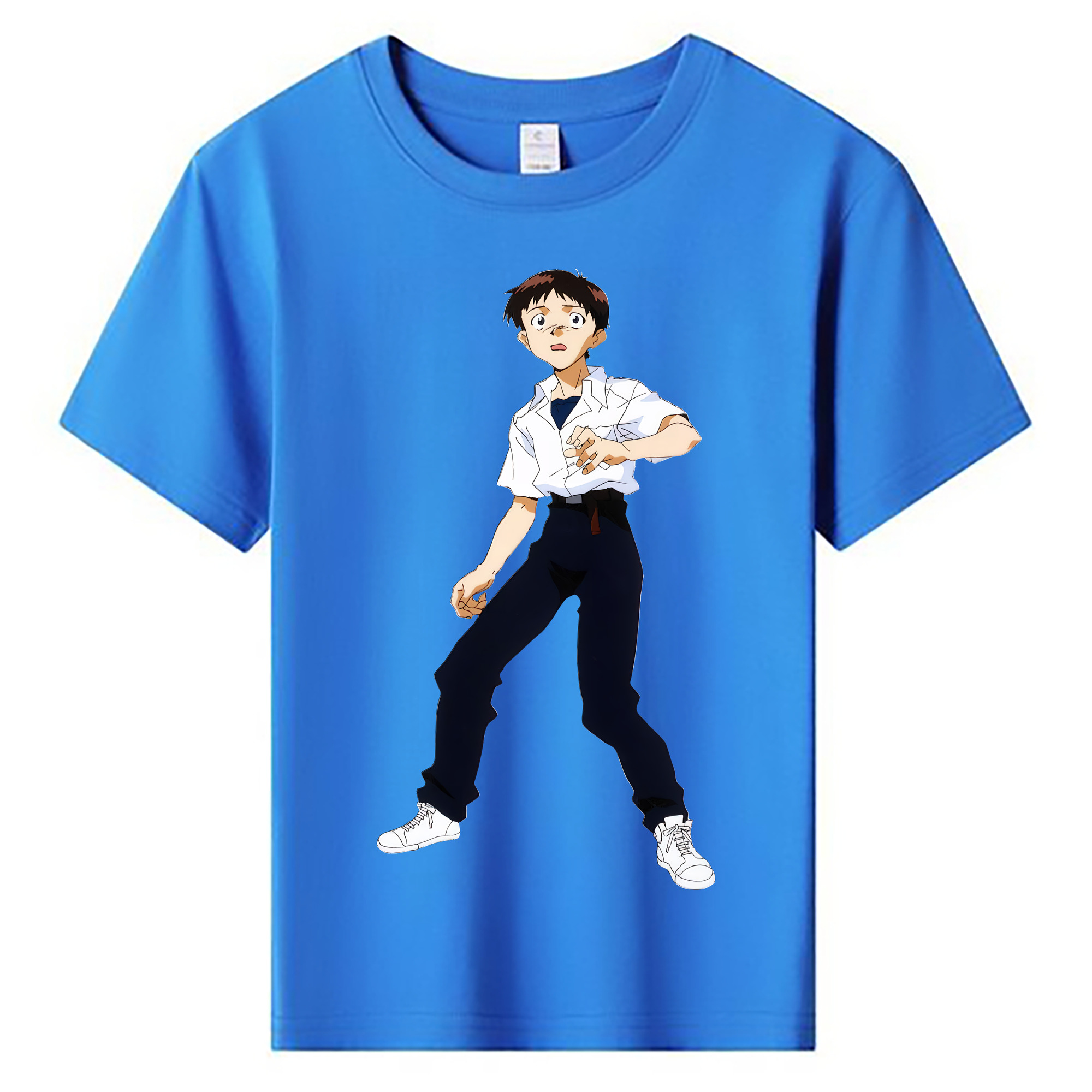 （画像用） EVA 新世紀エヴァンゲリオン 綿100％キッズTシャツ（フロントプリント）
